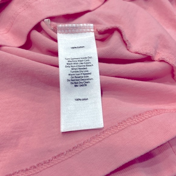 Vineyard Vines 100% Cotton Baby Pink with Logos Long Cool Shirt Women's Small !! - Picture 11 of 11